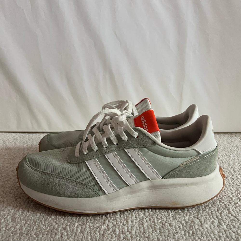adidas Green and White Athletic Shoes